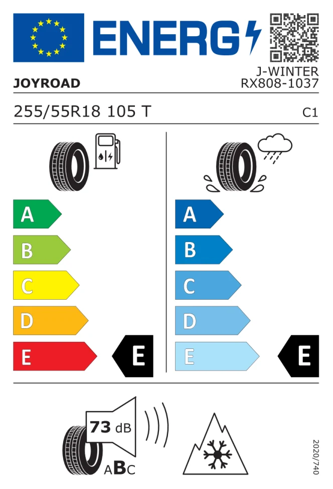 Etichetta europea JOYROAD RX 808 255/55R18 105T TL
